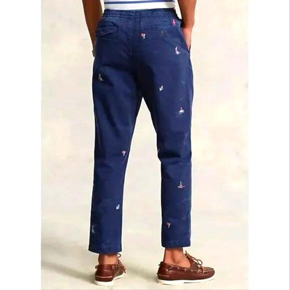 NWT Men's Ralph Lauren Polo Prepster Classic-fit Chinos with Embroidery - Picture 9 of 14